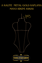 5 Adet Gold Kaplama Metal Vücut Şekilli Mayo Askısı Bikini Askısı İç Çamaşır Askısı