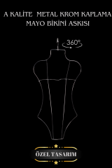5 Adet Krom Kaplama Metal Vücut Şekilli Mayo Askısı Bikini Askısı İç Çamaşır Askısı