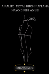 5 Adet Krom Kaplama Metal Vücut Şekilli Mayo Askısı Bikini Askısı İç Çamaşır Askısı(Kopya)