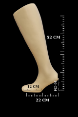 Fiber Erkek Diz Altı Sol ve Sağ Ayak Çorap Mankeni