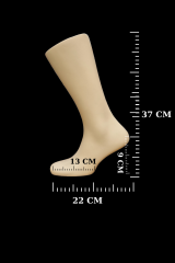 Fiber Erkek Kısa Sağ Ayak Çorap Mankeni