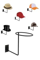 5  Adet Duvara Monte Şapka Standı