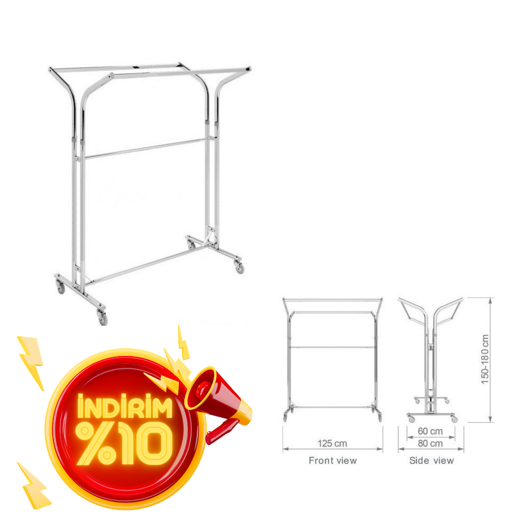 Yüksek Kalite Krom Kaplama Metal Orta Stand