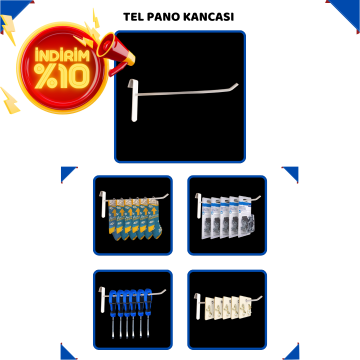 Tel Pano Kancası Beyaz - 5 mm Dayanıklı Yapı