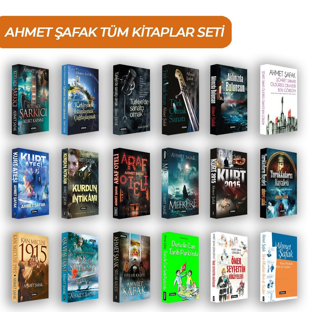 AHMET ŞAFAK TÜM KİTAPLAR SETİ
