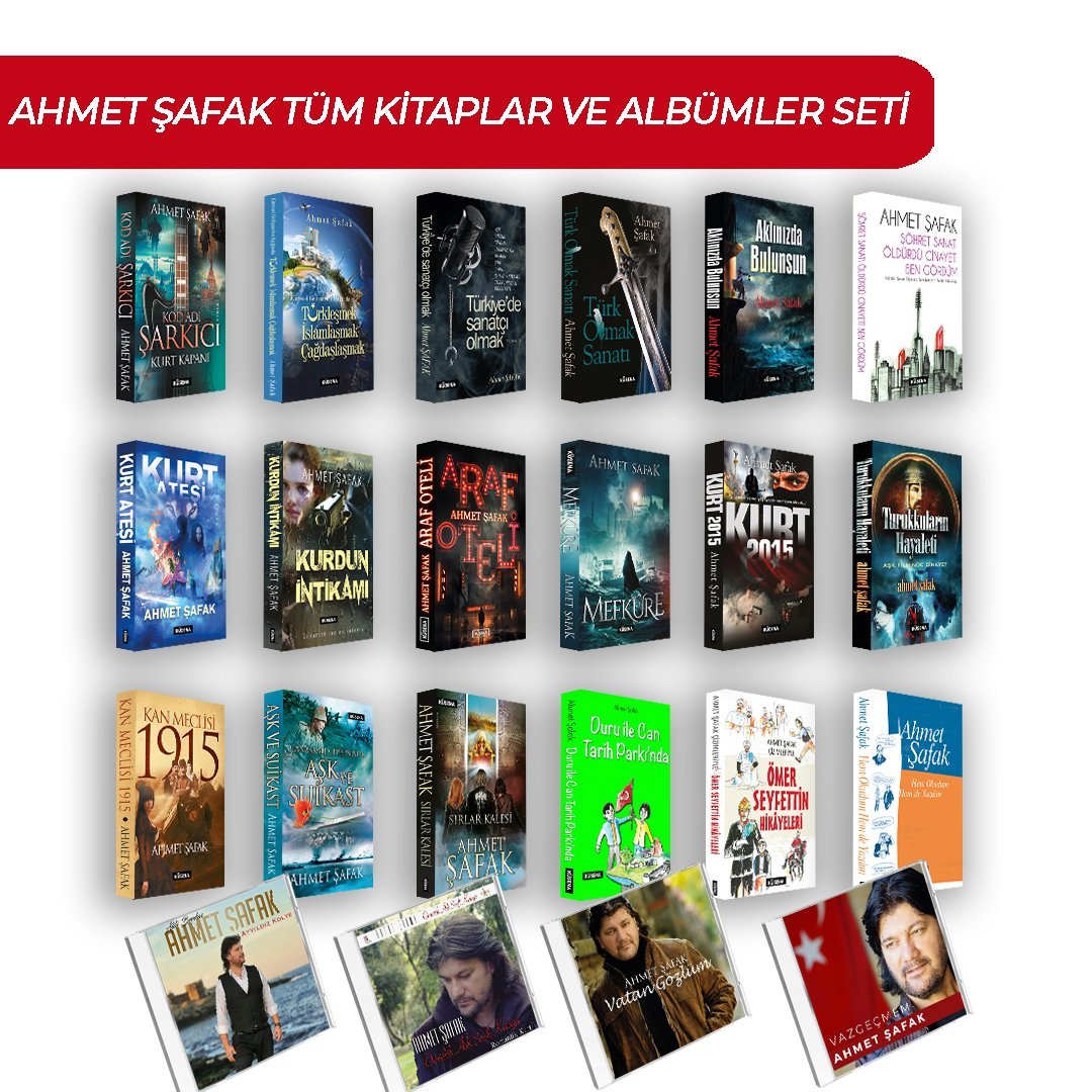 AHMET ŞAFAK TÜM KİTAPLAR VE ALBÜMLER SETİ