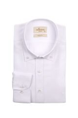 Slim Fit Uzun Kollu Beyaz Erkek Gömlek 480-684