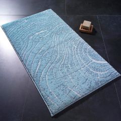 Confetti Lumber Mavi 80x140 Banyo Paspası Kaymaz Halı