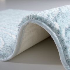 Confetti Lumber Mavi 80x140 Banyo Paspası Kaymaz Halı