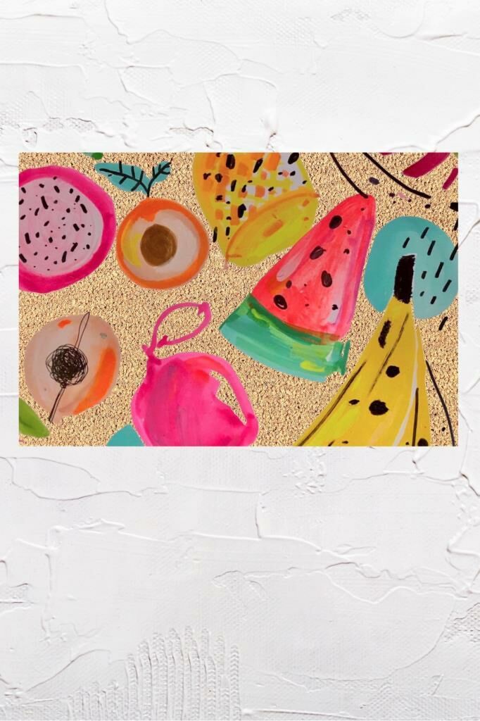 Paspasçım 40x60 Frutas Doğal Koko Dış Kapı Önü Paspası