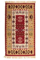 Giz Home Geleneksel Pamuklu Çift Taraflı Kilim Halı Başak