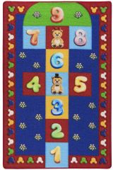 Confetti Hopscotch Çocuk Odası Anaokulu Seksek Oyun Halısı