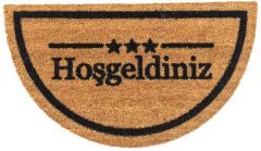 Giz Home 40x70 Yarım Ay Hoşgeldiniz Koko Dış Kapı Önü Paspası