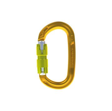 OXY TWL Locking Oval Carabiner Gold