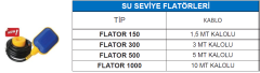 SU SEVİYE FLATÖRLERİ - FLATOR 300