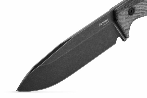 Lionsteel T6 CPM 3V Old Black Blade Black Canvas Bıçak