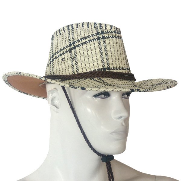 HS-11079 Kovboy Şapka Desenli Beyaz