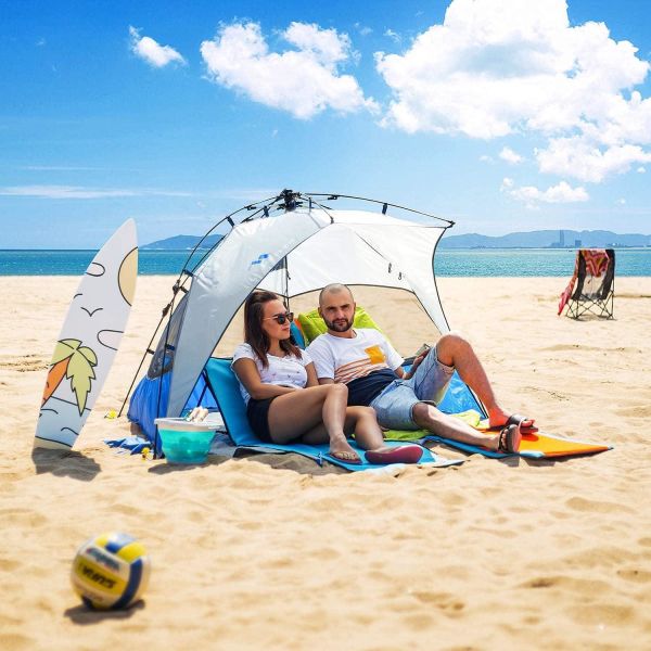 Mobihome Otomatik Plaj Çadırı-MAVİ