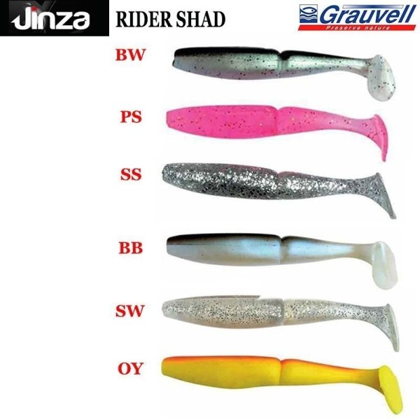 Jinza Rider Shad 90 mm 14 gr Silikon Balık