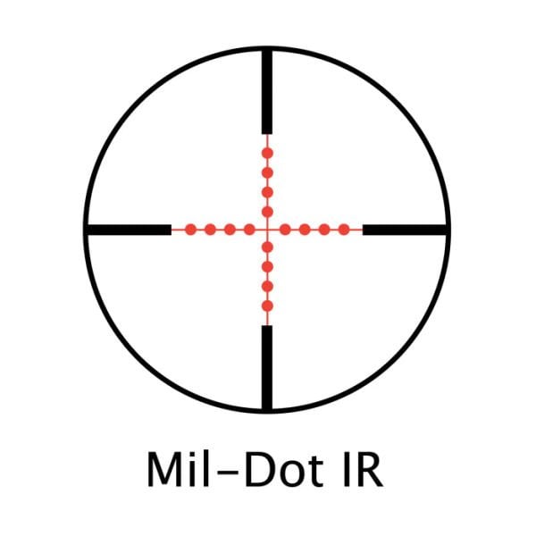 BARSKA  10-40X50 MM SWAR IR MIL DOT Tüfek Dürbünü