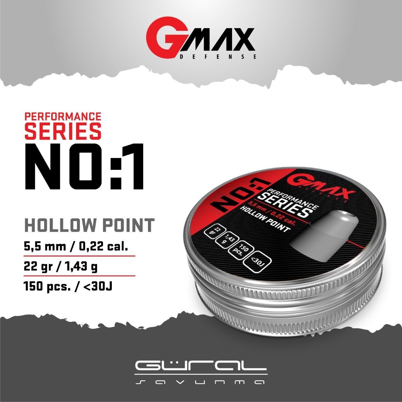 Gmax No:1 Performance Series 5,5 Havalı Saçma