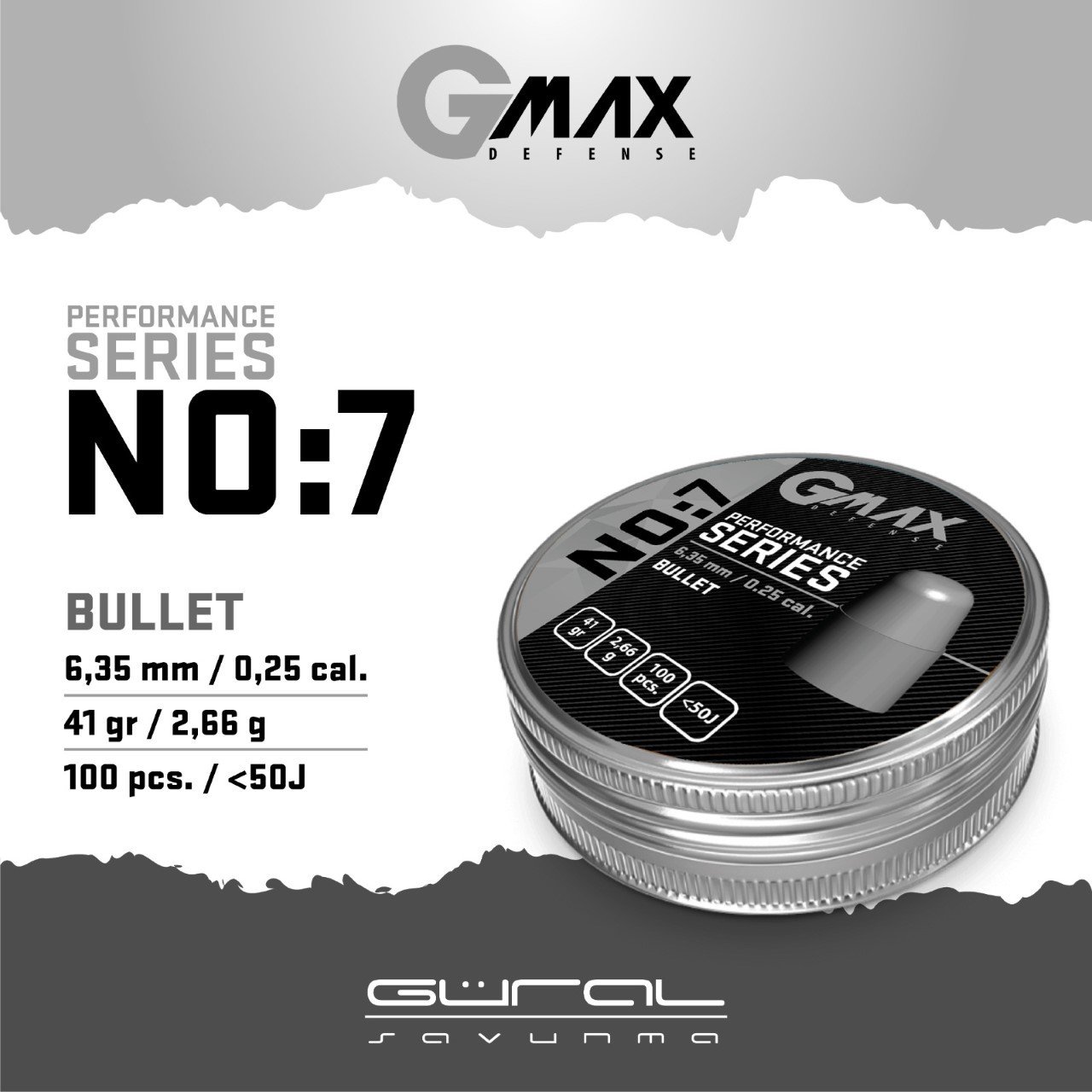 Gmax No:7 Performance Series 6,35 Havalı Saçma