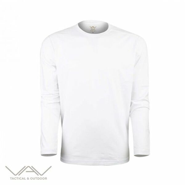 VAV Baseti-04 Uzun Kol Sweatshirt Beyaz XS