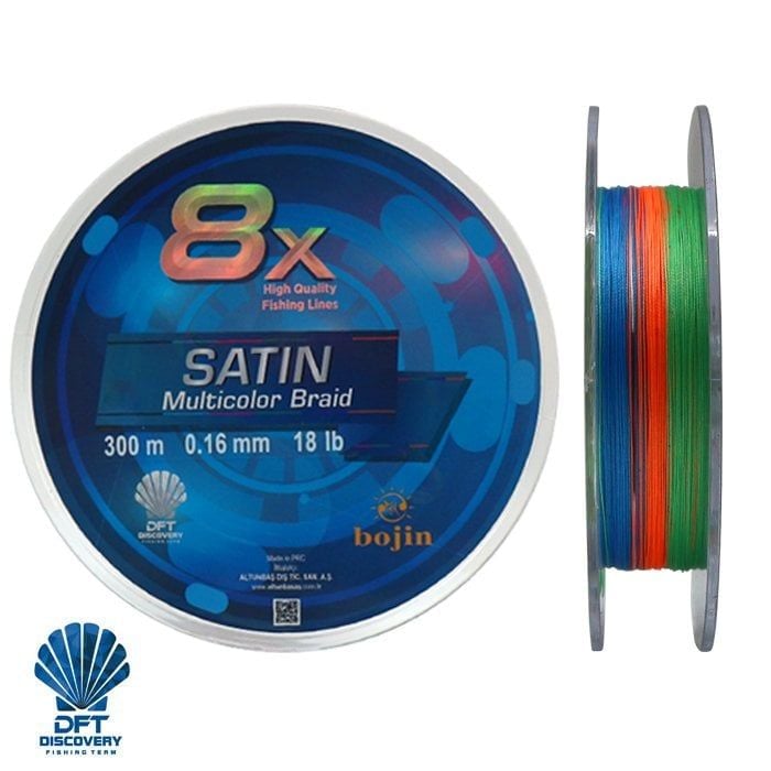 DFT Bojin 8X Satin M.Color İp Misina  0.16mm 300 m