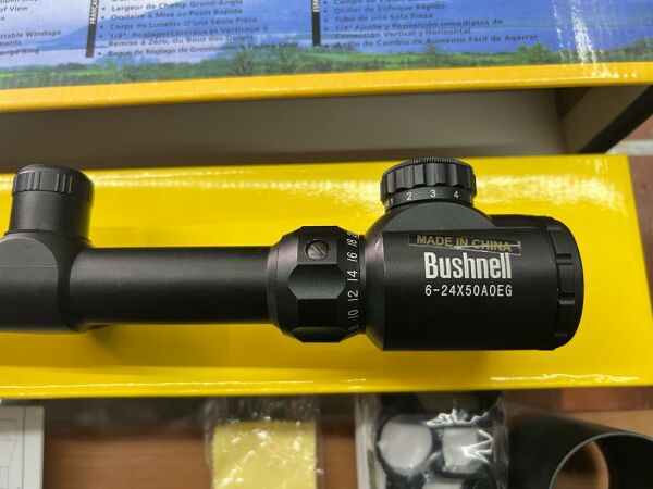 Bushnell 6-24x50AOEG Işıklı Paralax'lı Tüfek Dürbünü
