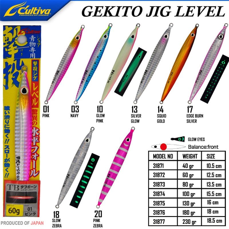 Cultiva  JİG 31872 Gekito Jig Level 60g 12.5 cm