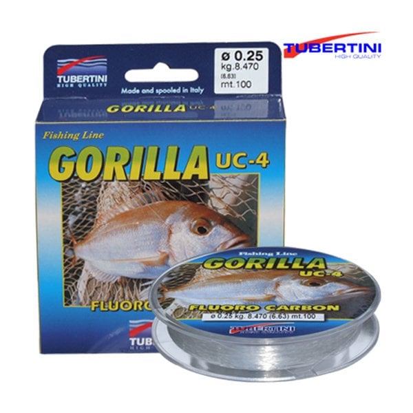 Tubertini Gorilla UC-4 Fluorocarbon Misina 100 mt 0.22 mm