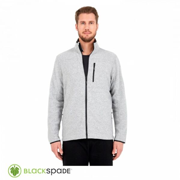 BLACKSPADE Önden Fermuarlı Polar Mont Gri S