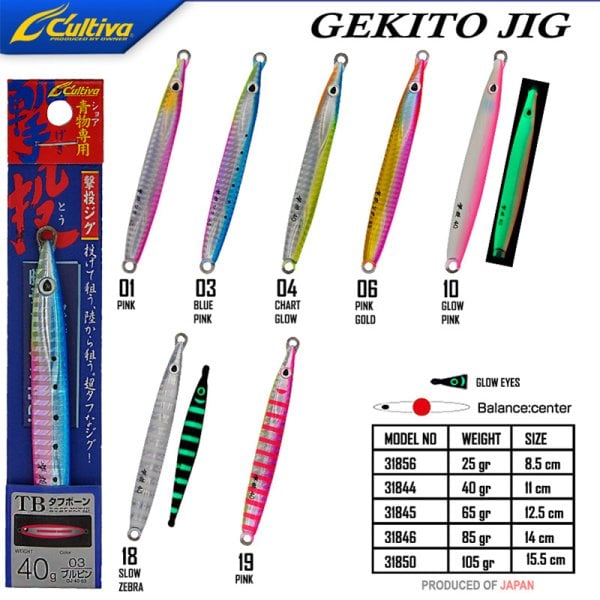 Cultiva 31850 Gekito Jig 105g 15.5 cm