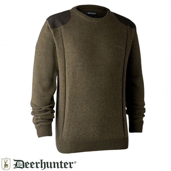 DEERHUNTER Sheffield Knit Yeşil Kazak 2XL