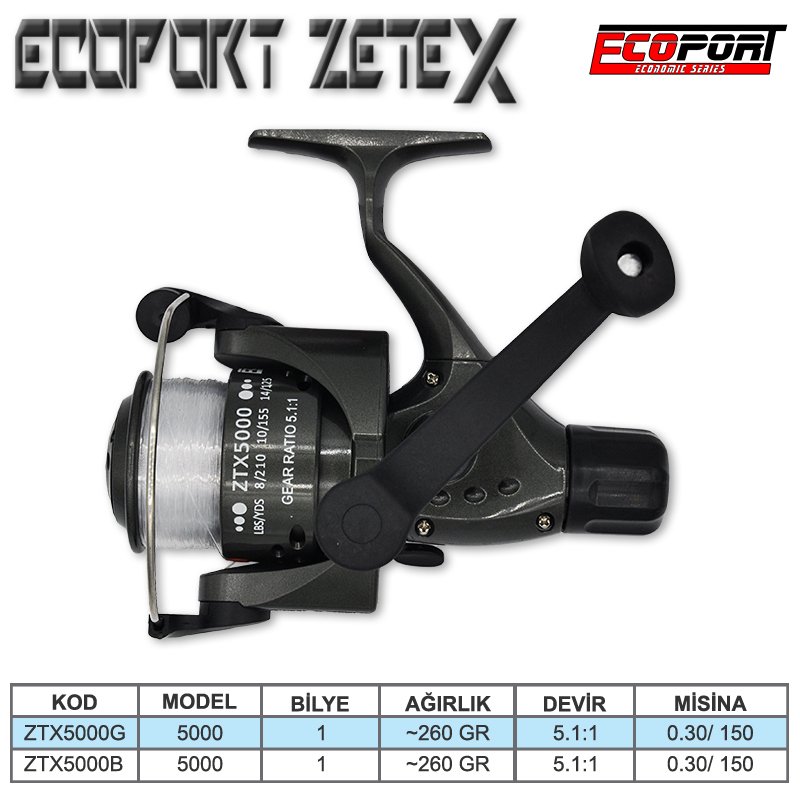 Ecoport Zetex 5000 Olta Makinesi Gri