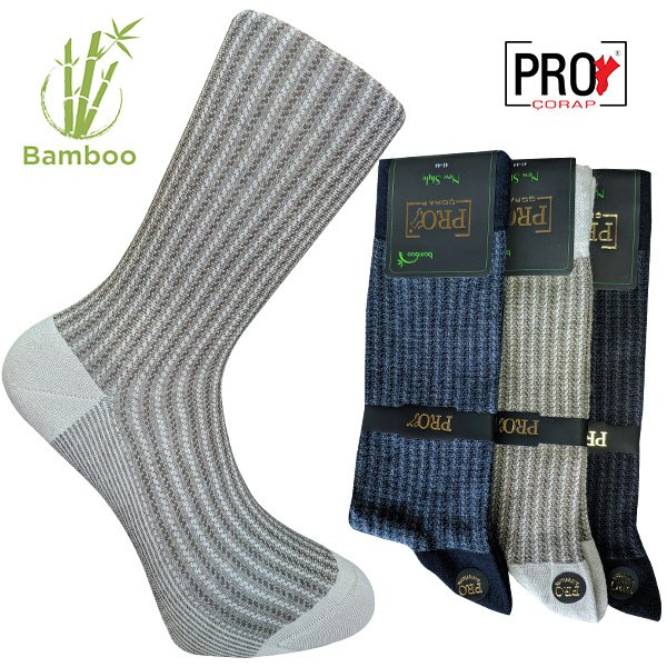 17101-1 Gence Bambu Erkek Çorabı No: 41-44