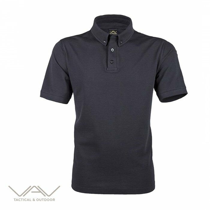 VAV Tlac-01 Polo Yaka Tişört - Siyah