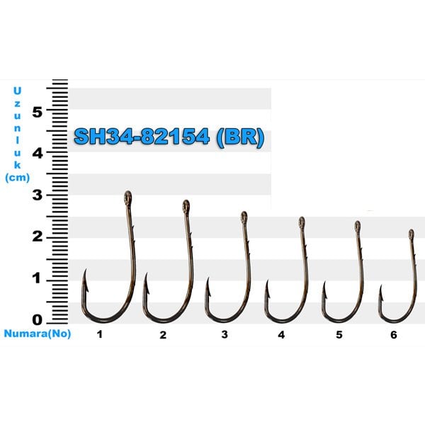 SH34-82154 Sea Horse No: 6 Bronz İğne (25'li)