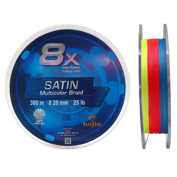 DFT Bojin 8X Satin M.Color İp Misina 0.20 mm 300 m