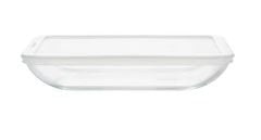 Pyrex 342P000/3046 Dikdörtgen Cam Fırın Kabı + Kapak 22x17x6 cm