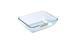 Pyrex 343P000/3046 Dikdörtgen Cam Fırın Kabı + Kapak 25x20x8 cm