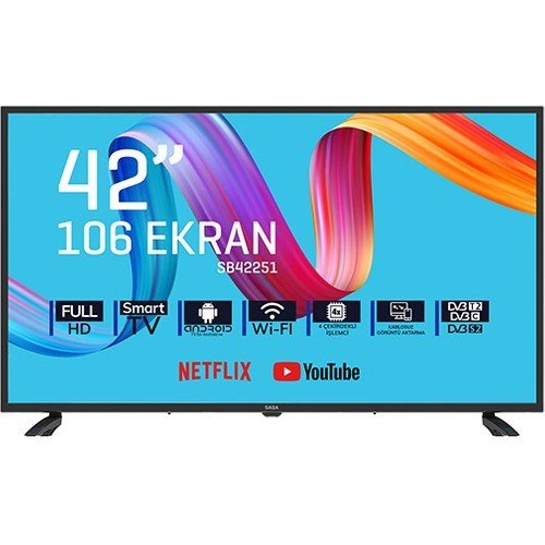 Saba SB42251 42'' 106 Ekran Uydu Alıcılı Full Hd Android LED Tv