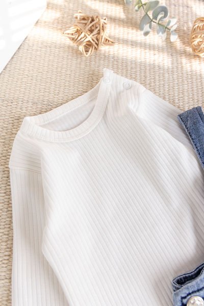 Çep Detaylı Erkek Bebek Salopet Tulum Set