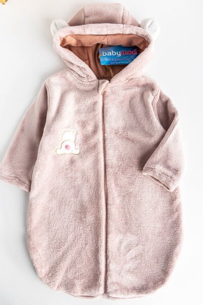 Ayıcık Figürlü Welsoft Kız Bebek Uyku Tulumu