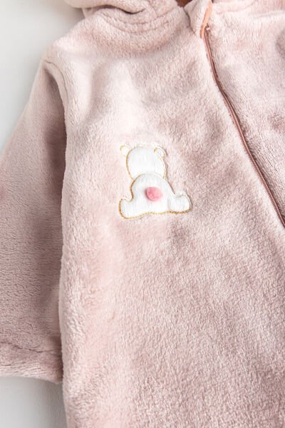 Ayıcık Figürlü Welsoft Kız Bebek Uyku Tulumu