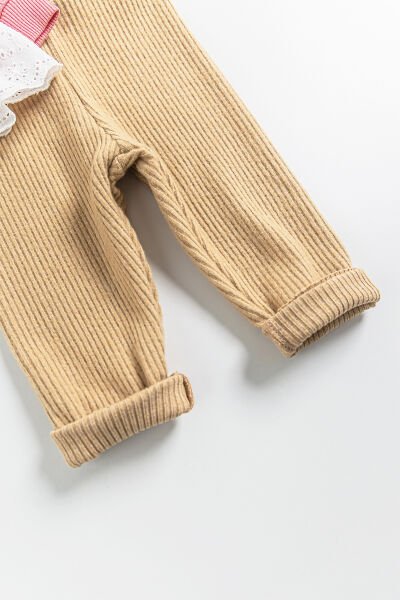 Güpür Detaylı 2'li Kız Bebek Takım