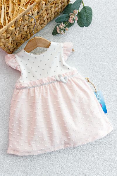 Kalpli Yazlık Kısa Kollu Bebek Elbise