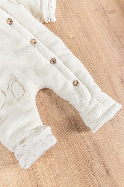 Ayıcık Figürlü Welsoft Peluş Astronot Bebek Tulum 9-12 AY