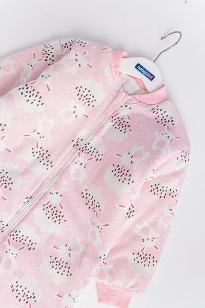 Tavşan Desenli Kız Çocuk Uyku Tulumu