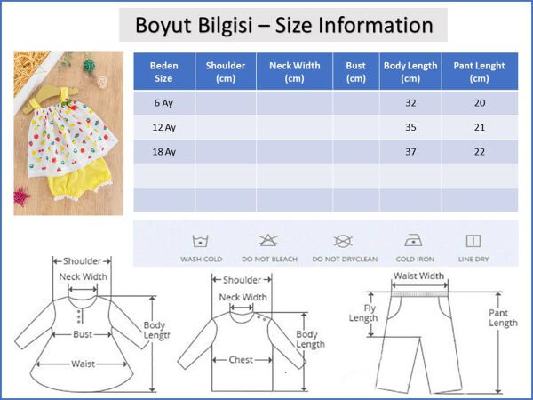 Kiraz Figürlü Yazlık Askılı Kız Bebek Elbise Bebek Takım